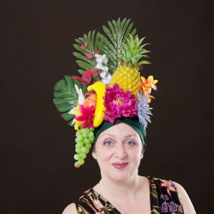 Pineapple Turban, elaborate headwear