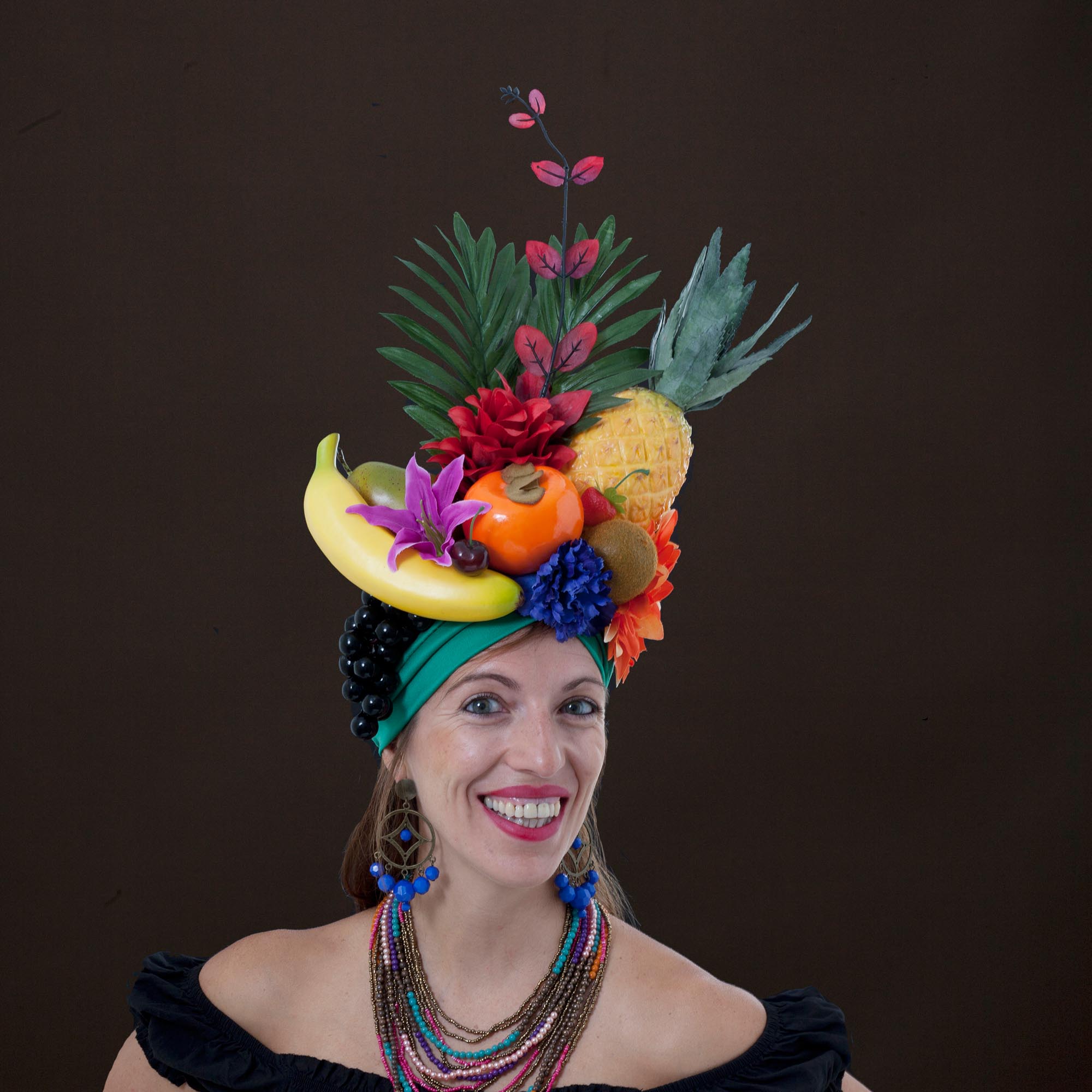 Carmen Miranda Pineapple Headdress - theheadonista