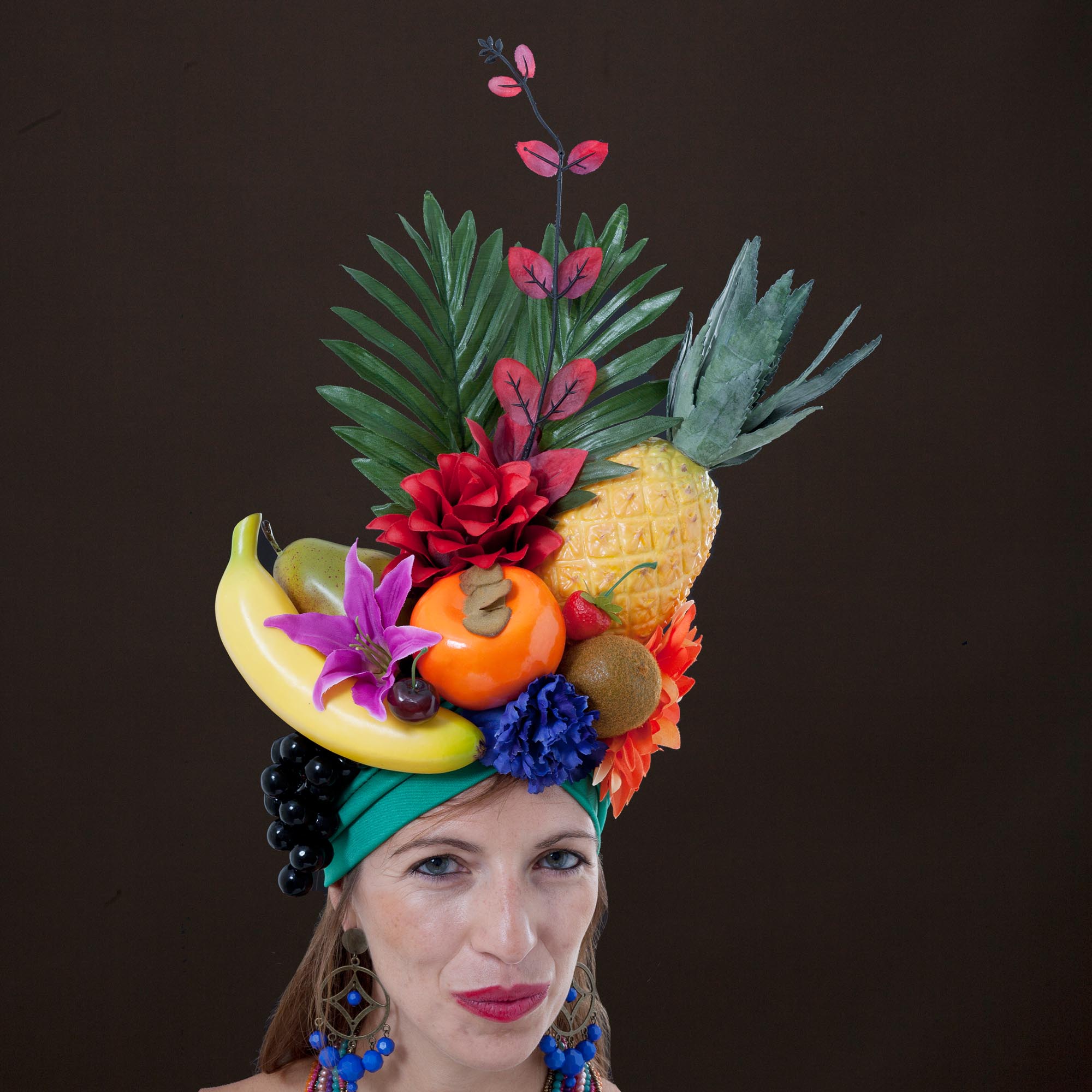 Carmen Miranda Pineapple Headdress - theheadonista