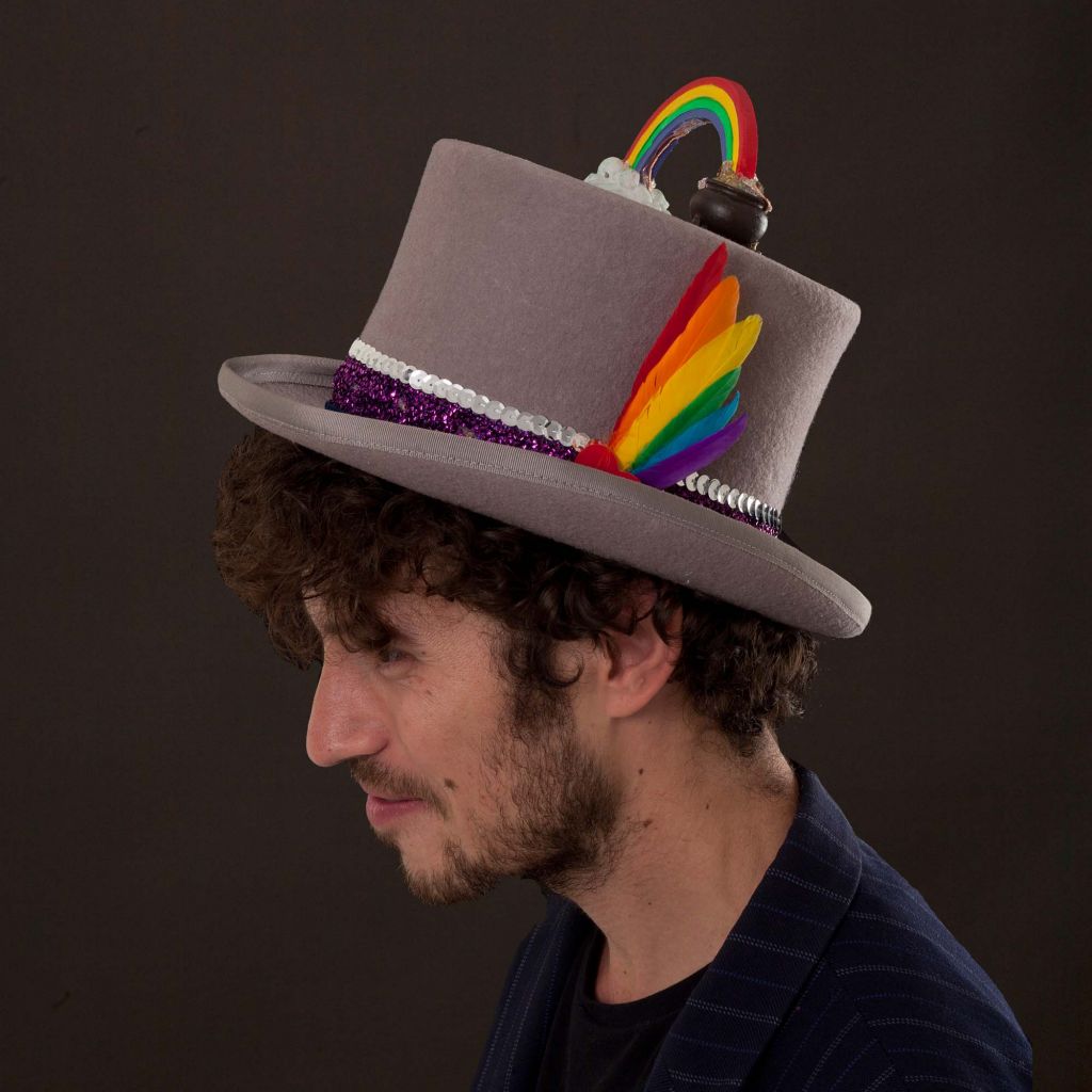 Over the Rainbow Top Hat theheadonista