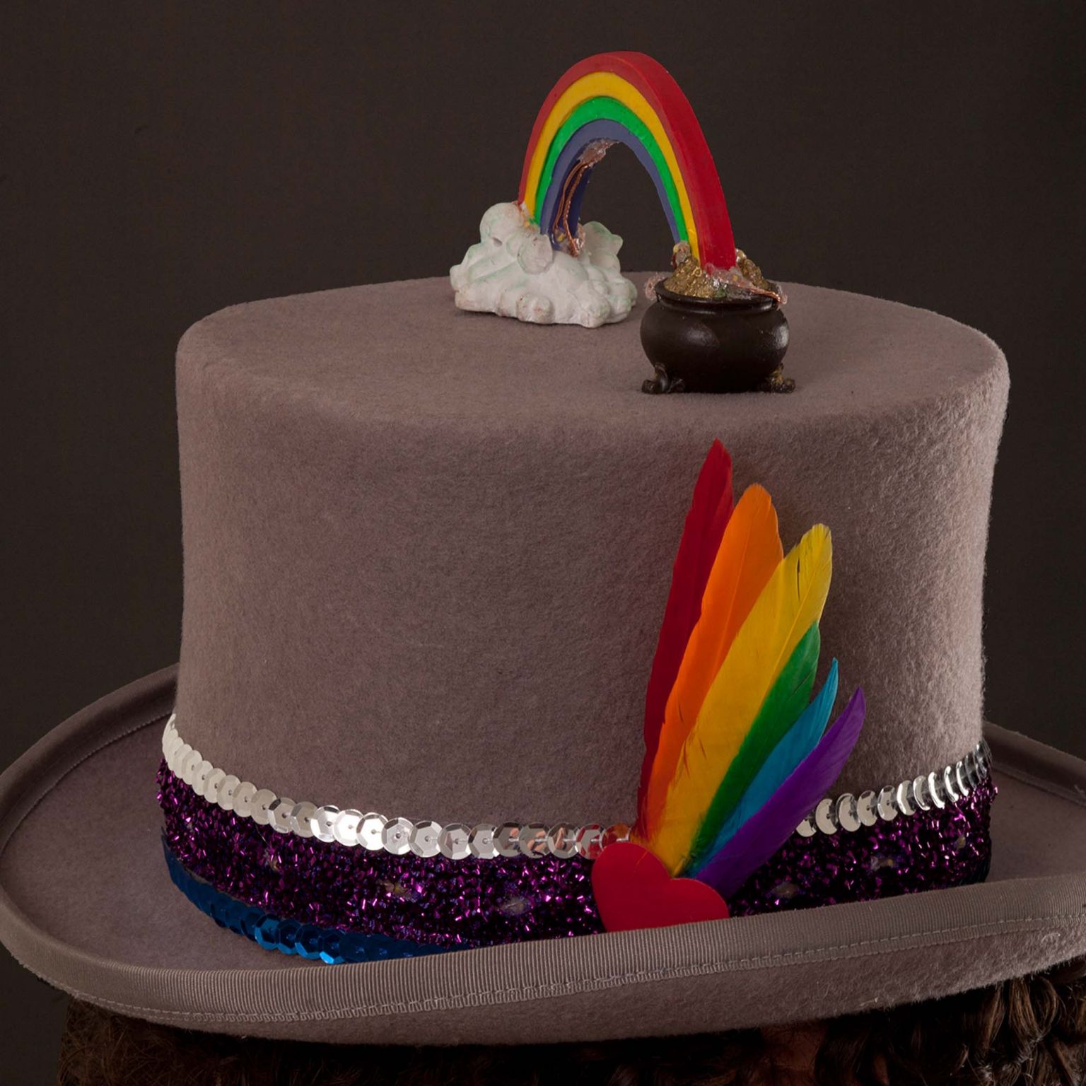 Over the Rainbow Top Hat theheadonista